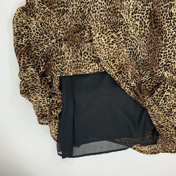 Forever 21+ Plus Size Ruffle Leopard Maxi Dress - Picture 4 of 6